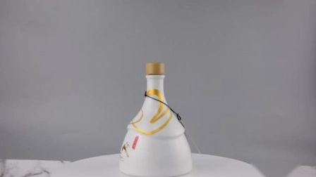 カスタム不規則な形状の酒用 500 ml セラミックボトル